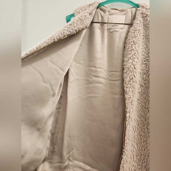 Wilfred fluffy faux fur cream vest - Picture 3 of 7